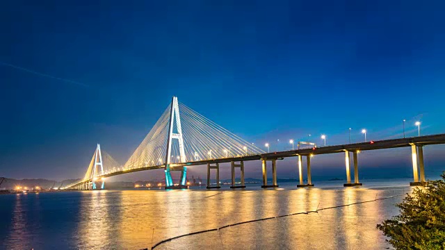 中国海口世纪桥之夜视频下载