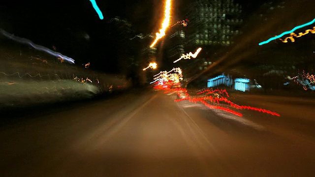 高清渐进-时光流逝城市驾驶视频素材
