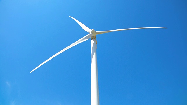 风力发电生产特写视频素材