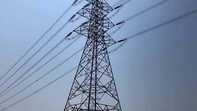 泰国的电线杆。视频素材