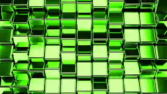 绿色方块循环背景视频素材