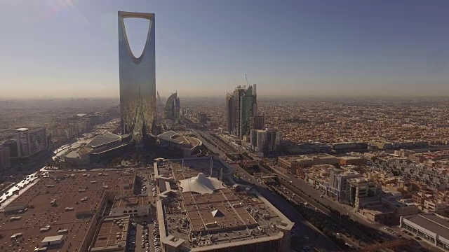 沙特阿拉伯利雅得中部的清晨天线视频下载