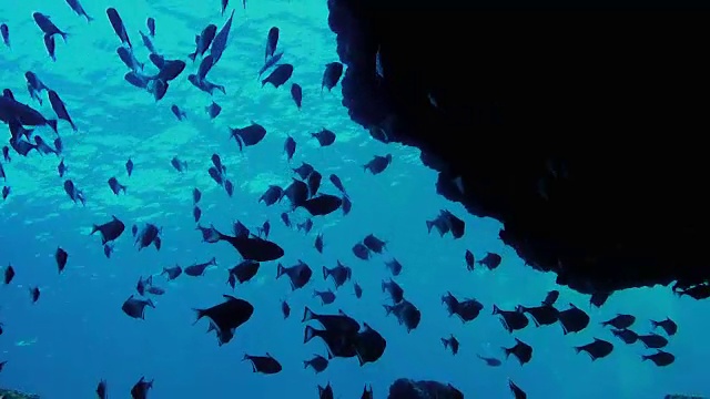泰国水下洞穴系统-高Haa的烟囱视频素材
