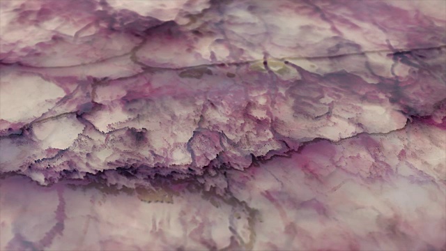 大理石的背景动画。自然美丽的大理石湍流图案纹理动画背景视频下载