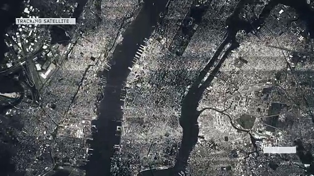 纽约的卫星图像视频下载