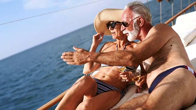 航海,乘船游,老年男人,旅途视频素材