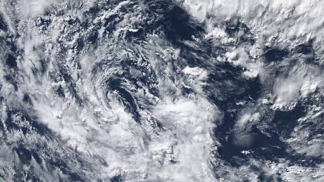 飓风风暴龙卷风，卫星图像。这段视频的部分内容由美国宇航局提供。视频素材