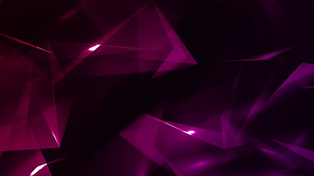 4k视频紫色抽象几何玻璃-钻石三角形可循环背景视频素材