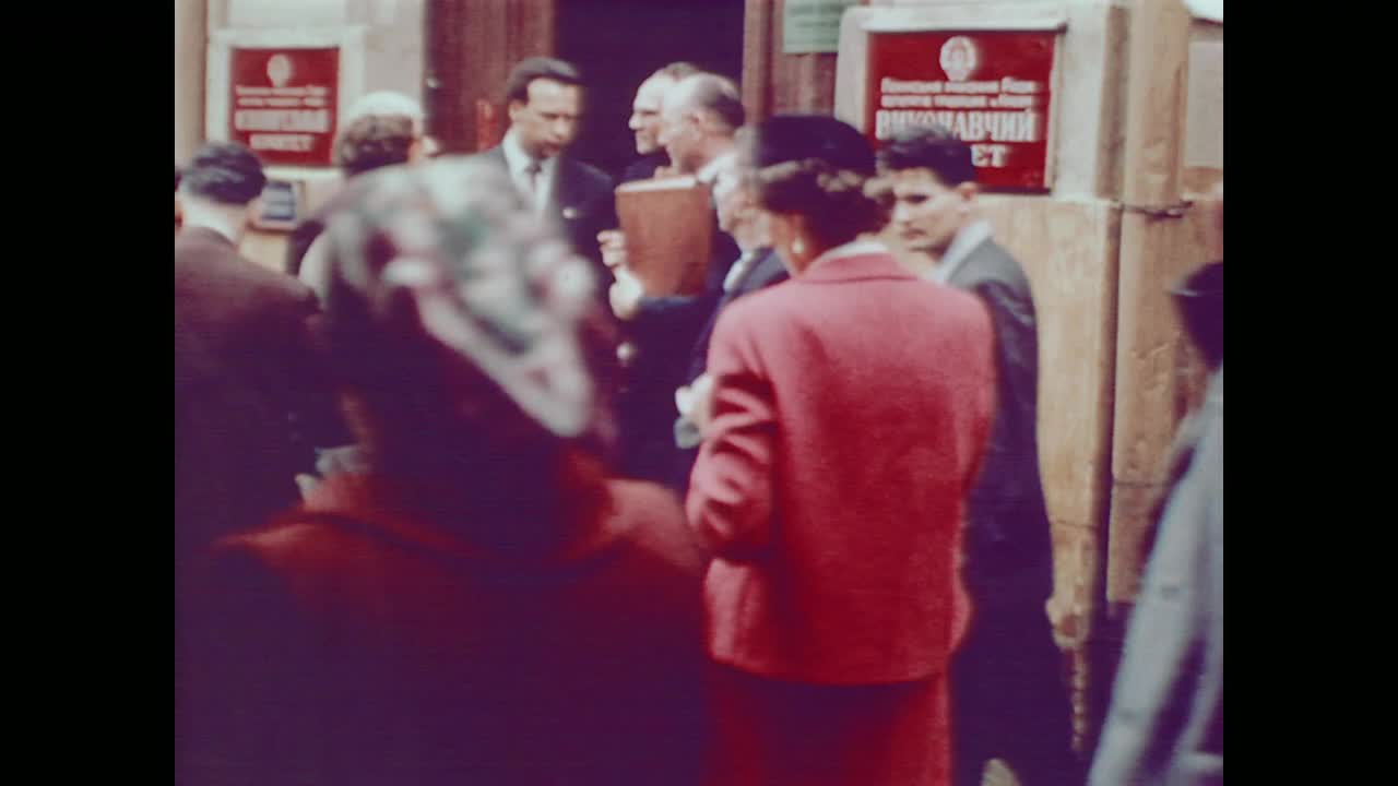1959年，美国人会见基辅社会保障工作人员视频下载
