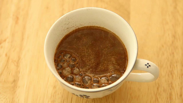 煮一杯速溶咖啡视频素材