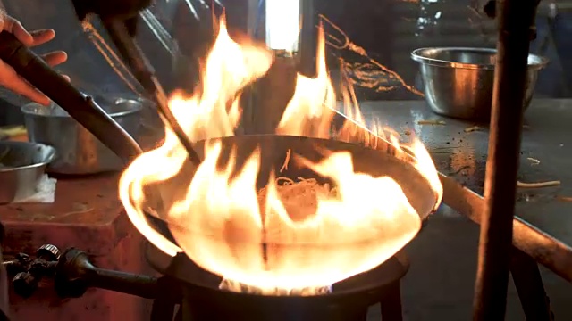 火煎牛肉视频素材