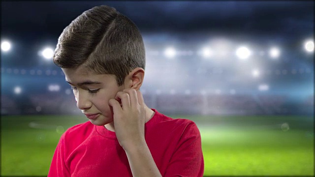 克罗地亚进球男孩庆祝视频素材