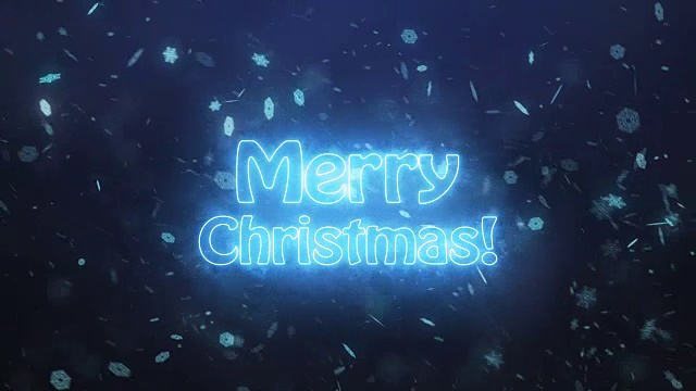 圣诞快乐横幅视频素材