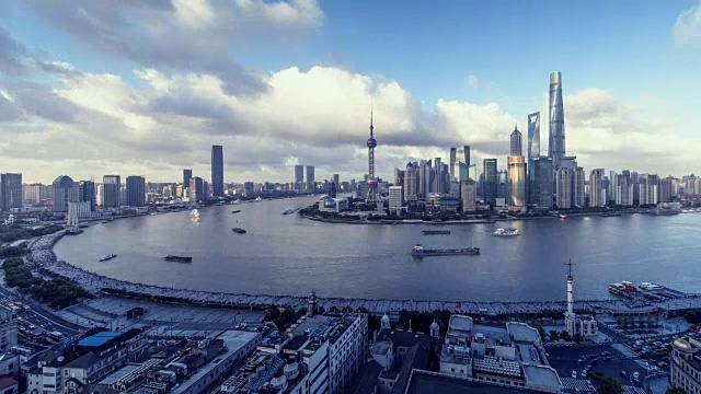上海的天际线视频素材