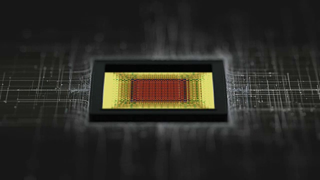 CPU |计算机芯片|电路板-技术视频素材