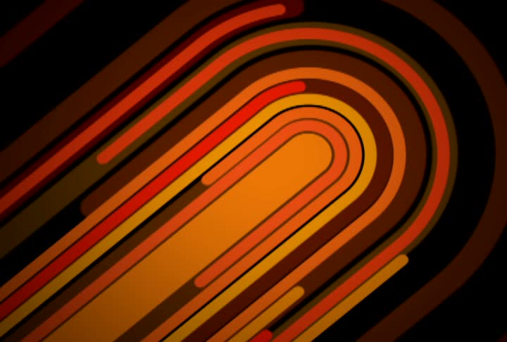 曲线黄色，橙色和红色平行线视频素材