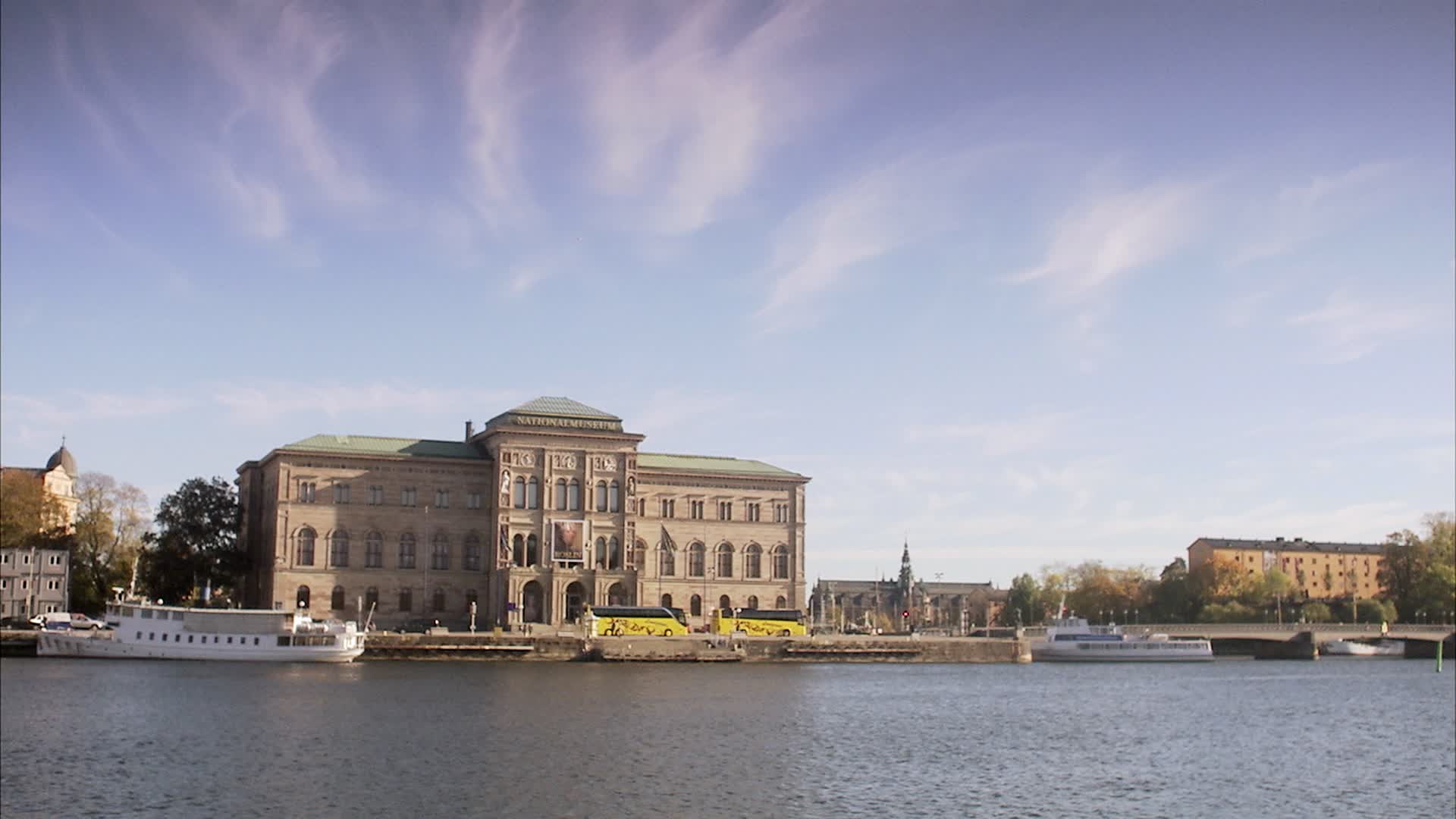 斯德哥尔摩国家博物馆瑞典的斯德哥尔摩。视频素材