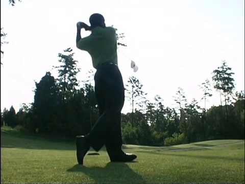 男人打高尔夫球视频下载