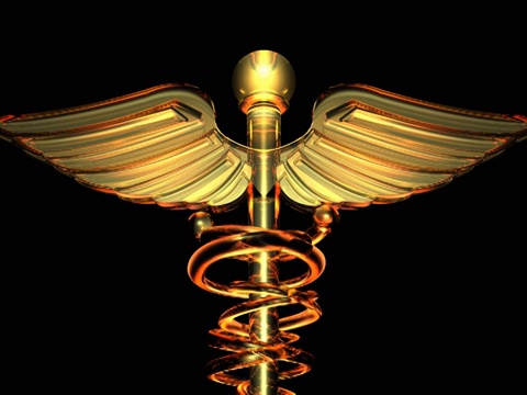 拉回旋转的多色医疗符号的计算机动画视频序列视频素材