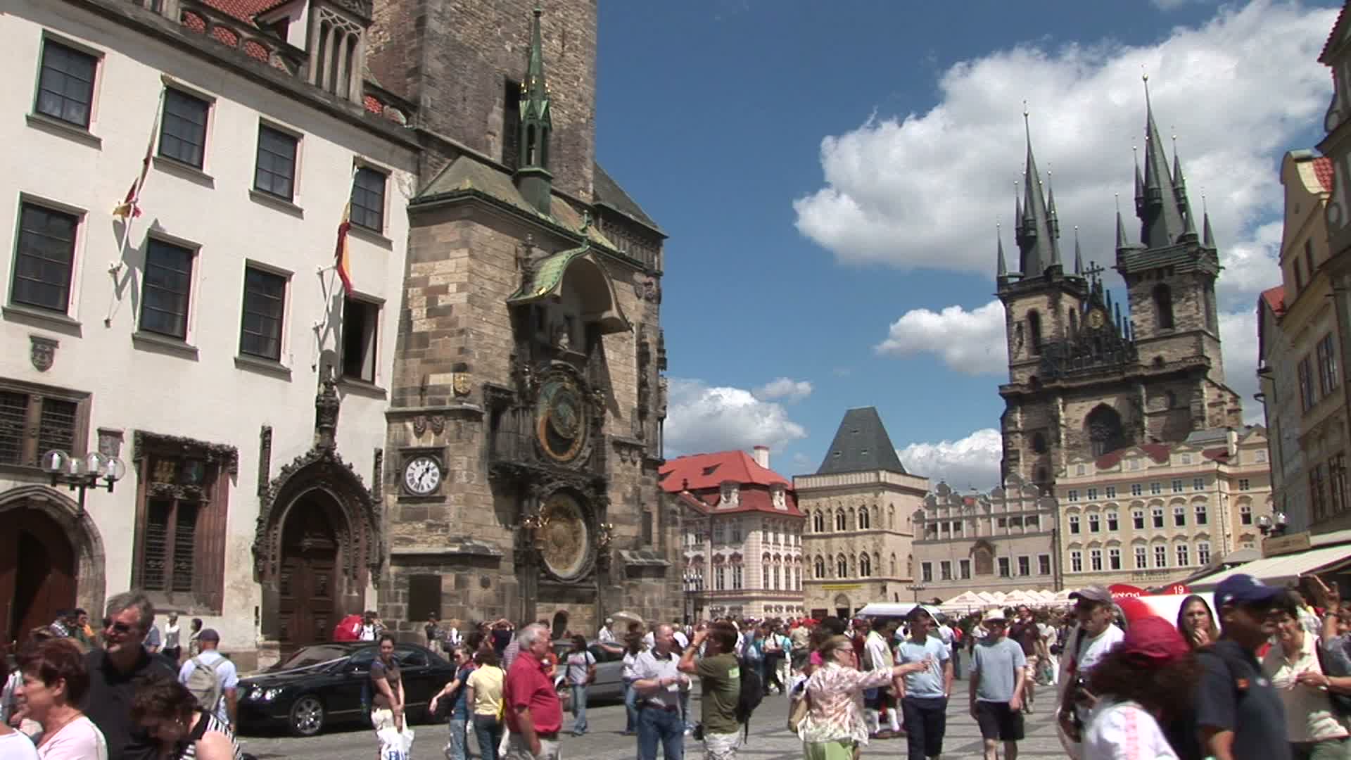 布拉格老城广场，捷克共和国视频素材