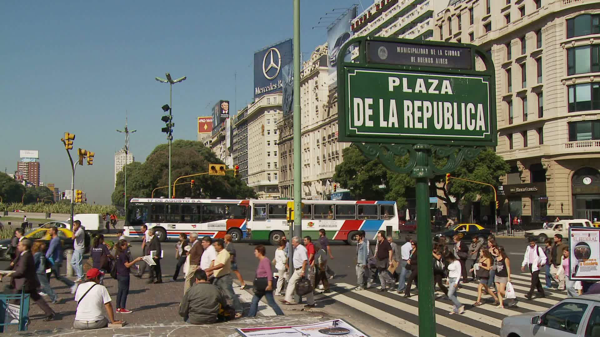 阿根廷布宜诺斯艾利斯的招牌视频下载