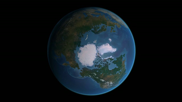 地球视图-北极视频下载