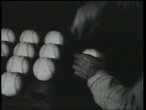 1920 CU新制造的棒球盖上制造商的名字视频下载
