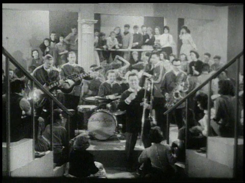 20世纪50年代蒙太奇夫妇在电视节目上跳舞视频下载