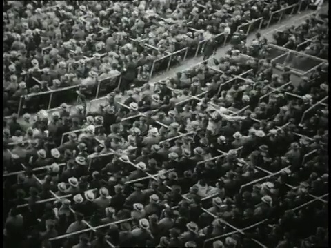 1940蒙太奇棒球/美国视频素材