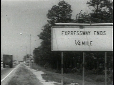1963年公路蒙太奇路标/美国视频下载