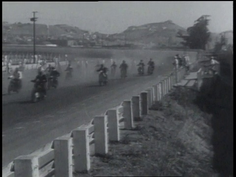 1934年5月23日摩托车赛视频素材