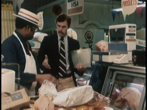 1978年MS屠夫切肉/美国视频素材