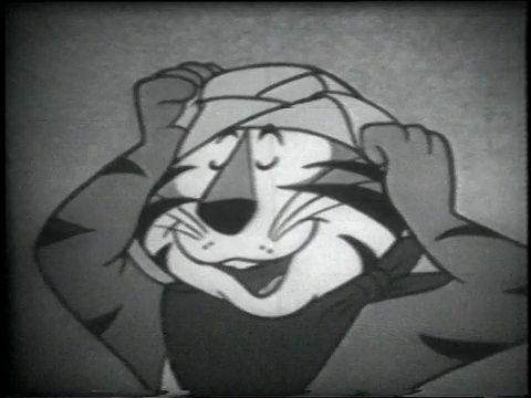 蒙太奇动画托尼老虎和他的儿子联系精神世界，以找出什么使霜片这么好视频下载
