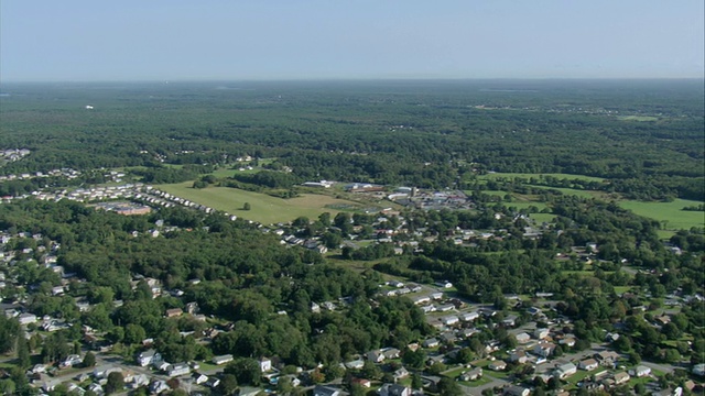 美国马萨诸塞州新贝德福德的空中小镇视频下载
