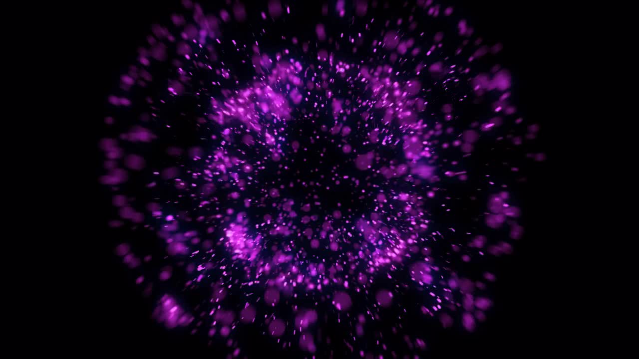 Alpha通道的紫色粒子爆炸(Prores 4444 Alpha)视频下载