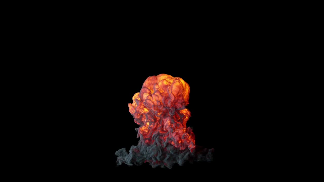 慢动作的核爆炸，卢马·马特视频素材